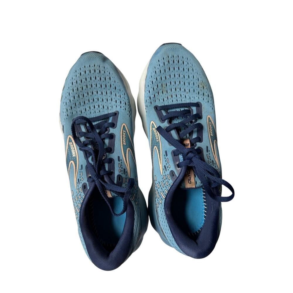 Brooks Light Blue and Navy Running Shoes